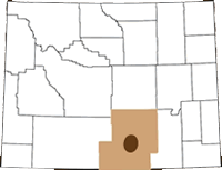 Map of Wyoming